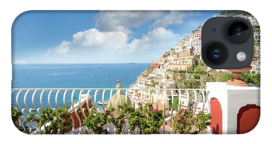 Blue iPhone 14 Case featuring the photograph Positano, Amalfi Coast by Francesco Riccardo Iacomino