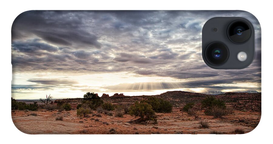 Canyonlands iPhone 14 Case featuring the photograph Rays of Morning by Jim Garrison