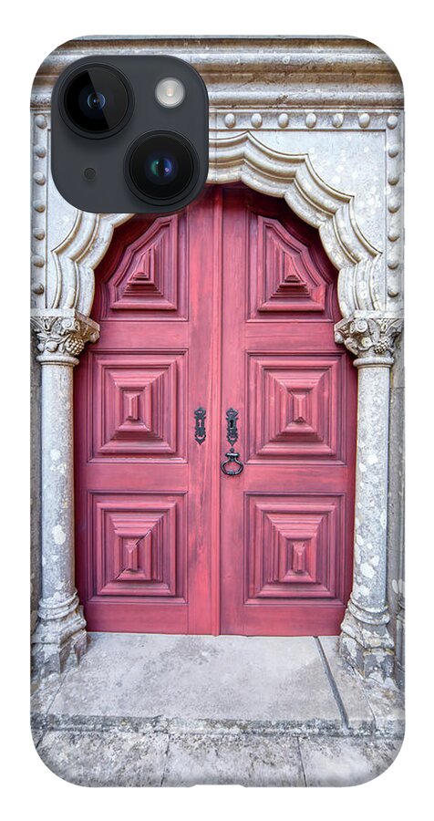 Door iPhone 14 Case featuring the photograph Red Medieval Door by David Letts