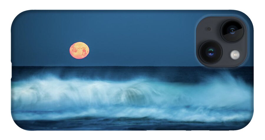 Moon iPhone 14 Case featuring the photograph Red Moon by Hannes Cmarits