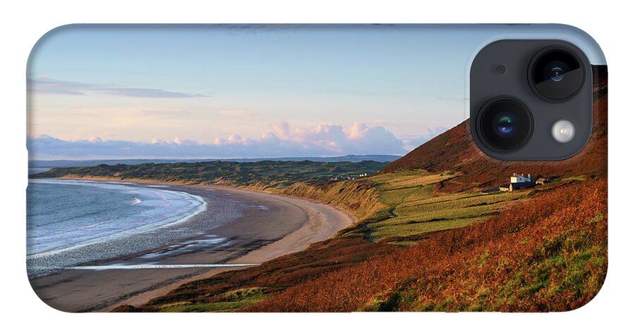 Rhossili Bay iPhone 14 Case featuring the photograph Rhossili by Minolta D