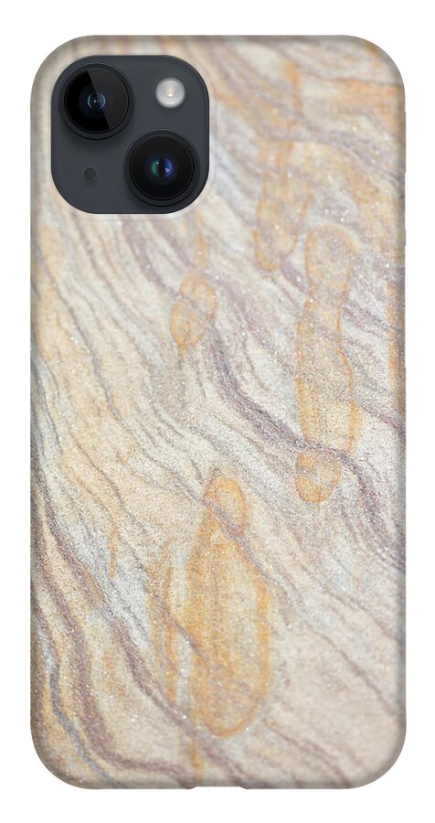 Rock Lines iPhone 14 Case featuring the photograph Rock Lines - Wiggle and Splash by Anita Nicholson