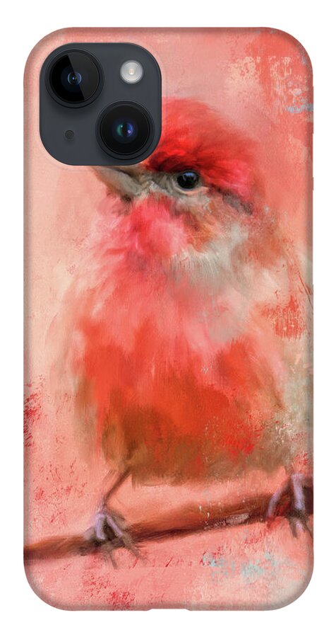 Colorful iPhone 14 Case featuring the painting Rosey Cheeks by Jai Johnson