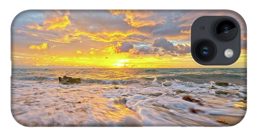 Carlin Park iPhone Case featuring the photograph Rushing Surf by Steve DaPonte