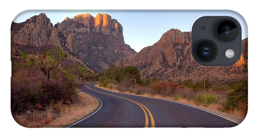 Scenics iPhone 14 Case featuring the photograph Scenic Mountain Road In Texas Near Big by Denistangneyjr