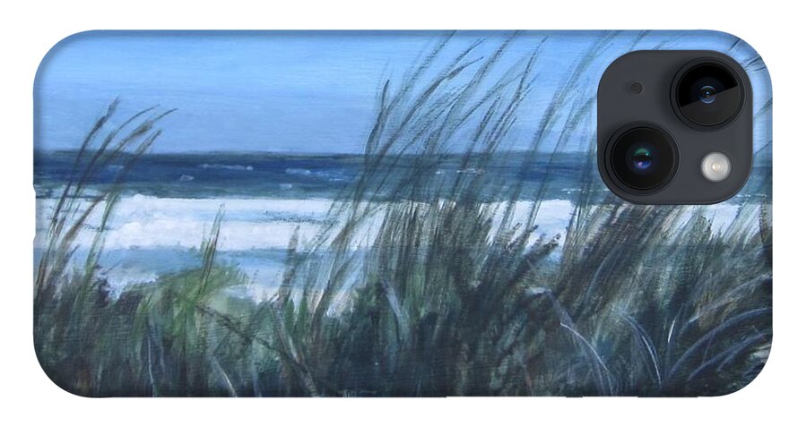 Acrylic iPhone 14 Case featuring the painting Sea Breeze by Paula Pagliughi