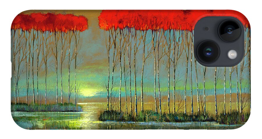 Ford Smith iPhone 14 Case featuring the painting Serenity Rising by Ford Smith