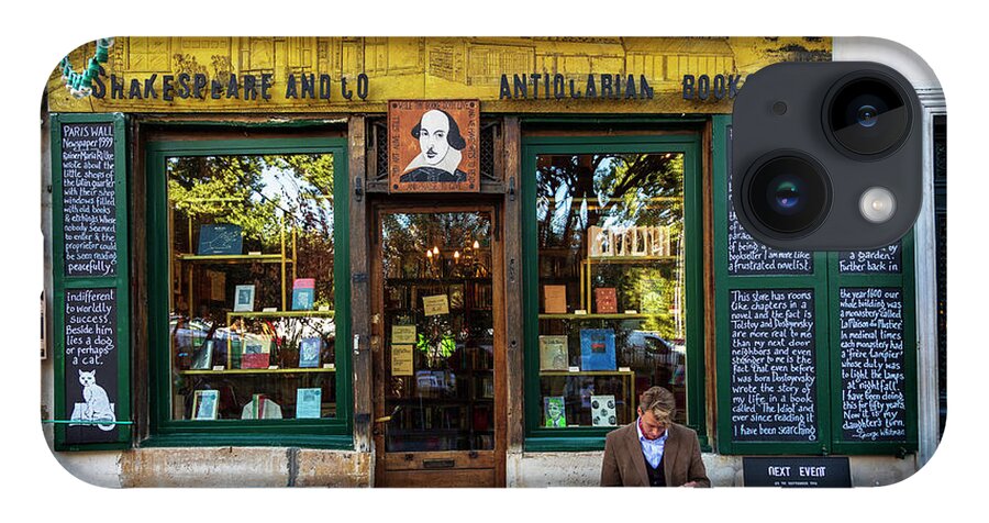 France iPhone 14 Case featuring the photograph Shakespeare and Company Bookstore by Craig J Satterlee
