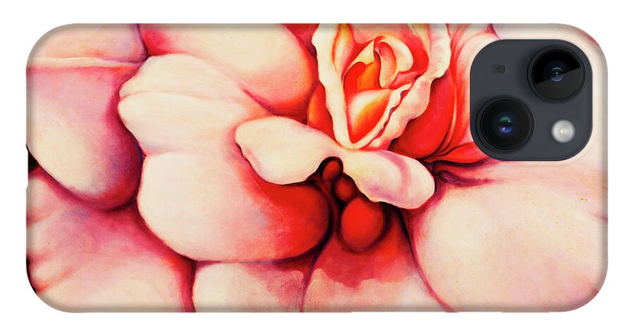 Blooms.large Rose iPhone 14 Case featuring the painting Sheer Bliss by Jordana Sands