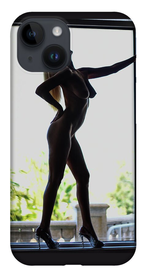 Nude iPhone 14 Case featuring the photograph Silhouette by Jim Lesher