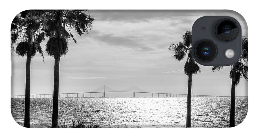 Sea iPhone 14 Case featuring the photograph Skyway Through the Palmss by Robert Wilder Jr