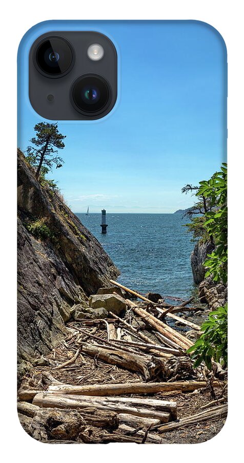 Alex Lyubar iPhone 14 Case featuring the photograph Small Canyon at Rocky Beach by Alex Lyubar
