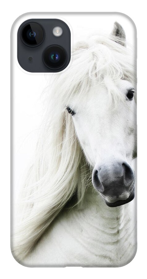 Horse iPhone Case featuring the photograph Snowhite by Gigja Einarsdottir