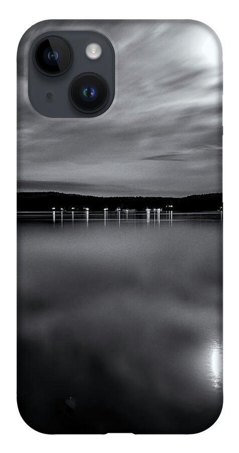 Spofford Lake New Hampshire iPhone 14 Case featuring the photograph Spofford Lake Moon by Tom Singleton