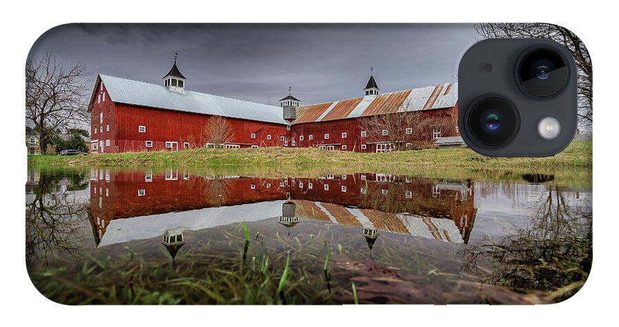 Barn iPhone Case featuring the photograph Spring Barn Reflection by Tim Kirchoff