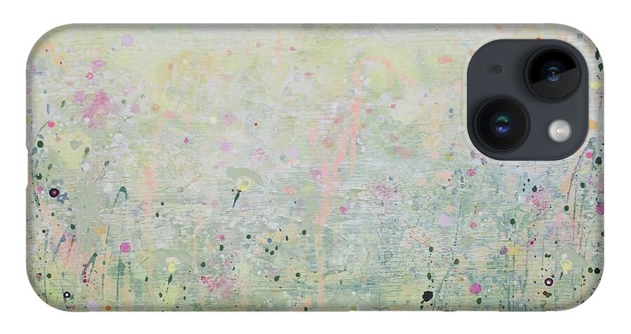 Acrylic iPhone 14 Case featuring the painting Spring Walk by Brenda O'Quin
