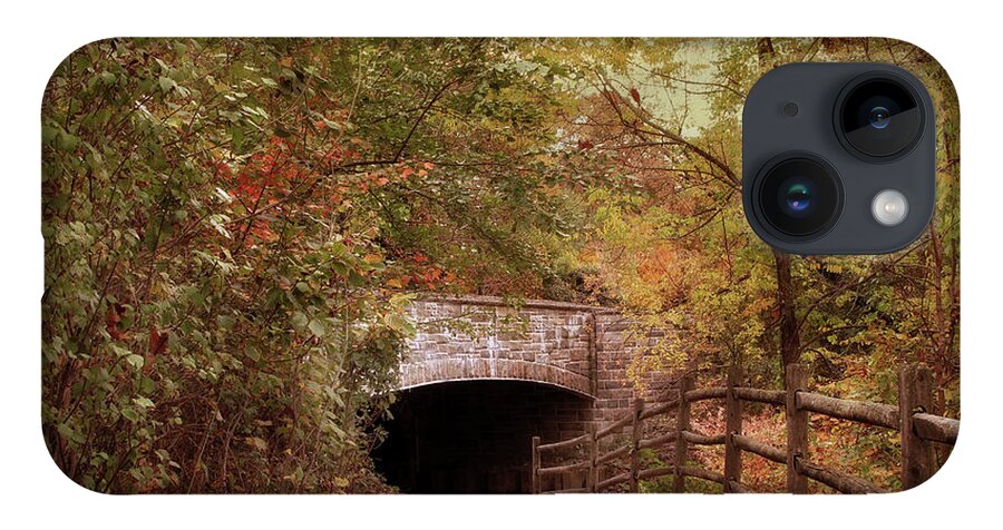 Autumn iPhone 14 Case featuring the photograph Stone Bridge Crossing by Jessica Jenney