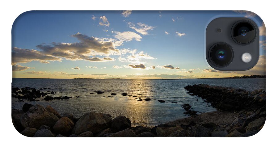 Stonington Point iPhone 14 Case featuring the photograph Stonington Point on the Rocks - Stonington CT by Kirkodd Photography Of New England