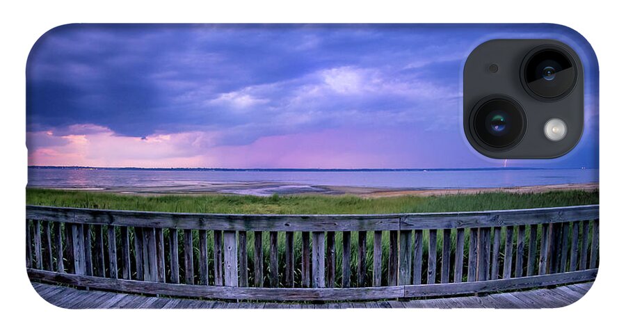 Beach iPhone 14 Case featuring the photograph Stormy Beach Sunset by Steve Stanger