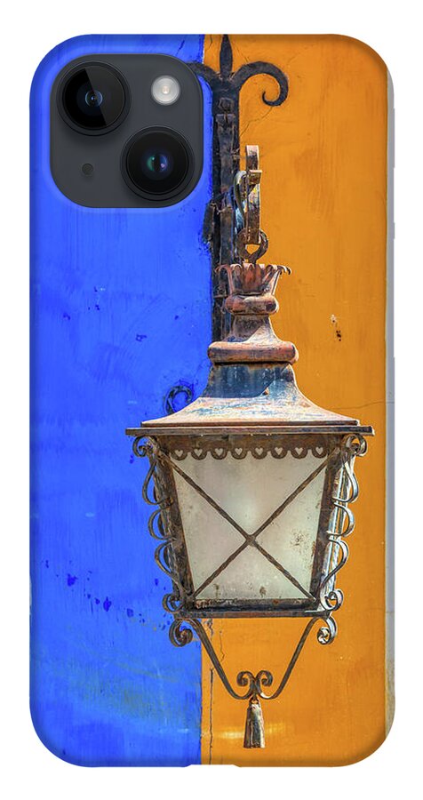 Portugal iPhone 14 Case featuring the photograph Street Lamp of Obidos by David Letts
