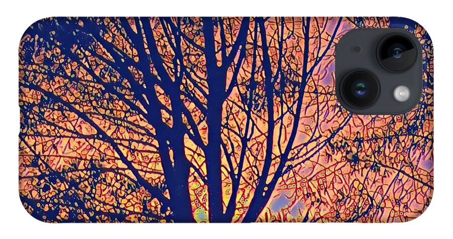 Sunrise iPhone 14 Case featuring the painting Sunrise by Denise Railey