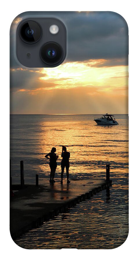 Sunset Conversation iPhone Case featuring the photograph Sunset Conversation by David T Wilkinson