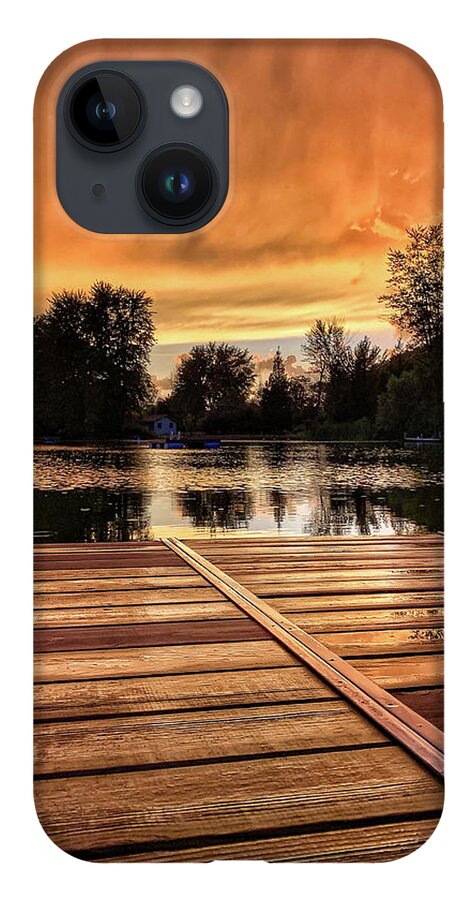 Sunset iPhone Case featuring the photograph Sunset Embers by Jill Love