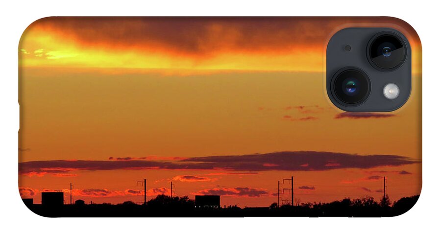 Sunsets iPhone 14 Case featuring the photograph Sunset on the Delaware No. Three by Linda Stern