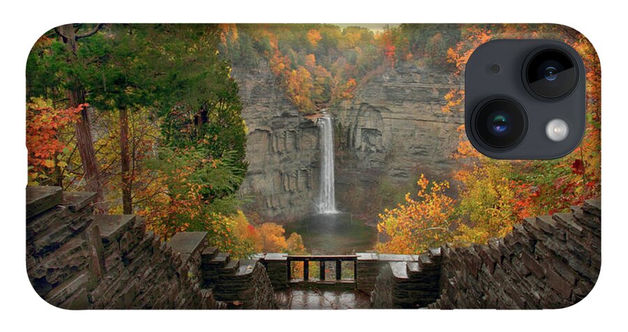 Autumn iPhone 14 Case featuring the photograph Taughannock Lights by Jessica Jenney