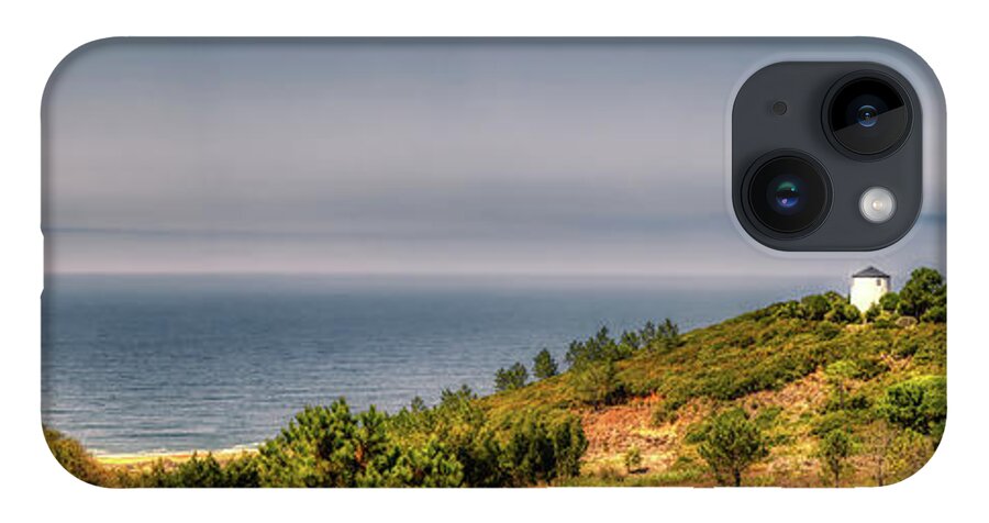 Atlantic iPhone 14 Case featuring the photograph The Atlantic Ocean from Famalicao, Nazare Portugal by Micah Offman