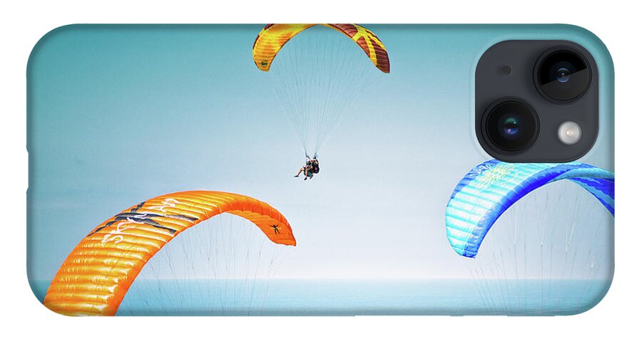 Paragliding iPhone 14 Case featuring the photograph The Glide by Becqi Sherman