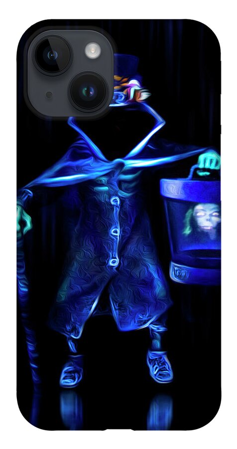 Magic Kingdom iPhone 14 Case featuring the photograph The Headless Hatbox Ghost by Mark Andrew Thomas