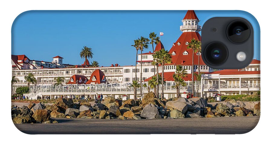 iPhone Case featuring the photograph The Hotel del Coronado Beach Reflection San Diego by Robert Bellomy