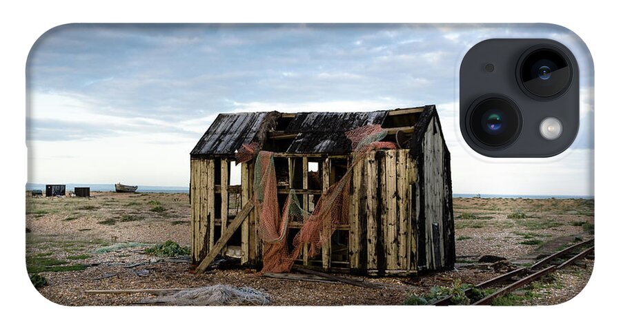 Beach iPhone 14 Case featuring the photograph The Net Shack, Dungeness Beach by Perry Rodriguez