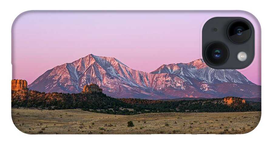 Spanish Peaks iPhone 14 Case featuring the photograph The Spanish Peaks by Aaron Spong