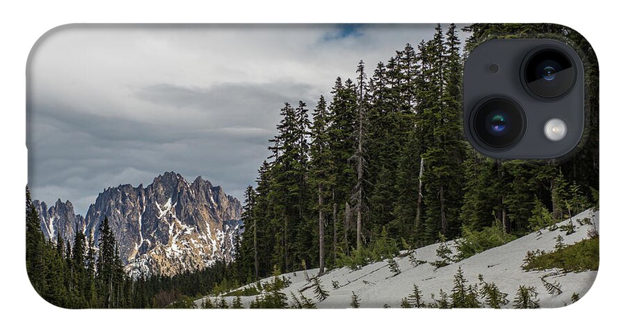 Mountain iPhone Case featuring the photograph A mountain at the end of the road, North Cascades National Park, Washington by Julieta Belmont