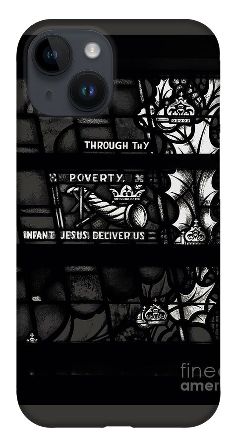 Religious iPhone 14 Case featuring the photograph Through Thy Poverty, Jesus, Deliver Us by Frank J Casella