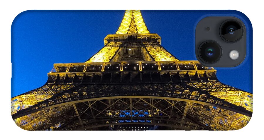 Eiffel Tower iPhone Case featuring the photograph Tour Eiffel at Night - Paris - France by Bruce Friedman