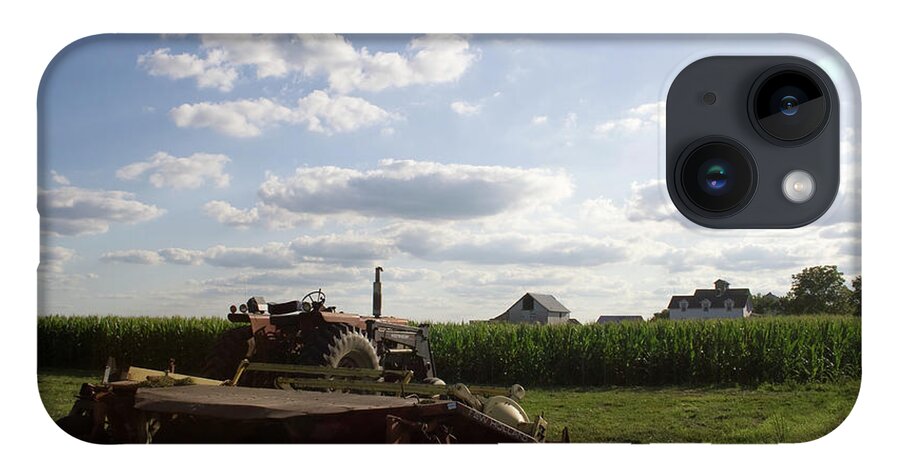 Tractor Stop iPhone 14 Case featuring the photograph Tractor Stop by Dylan Punke