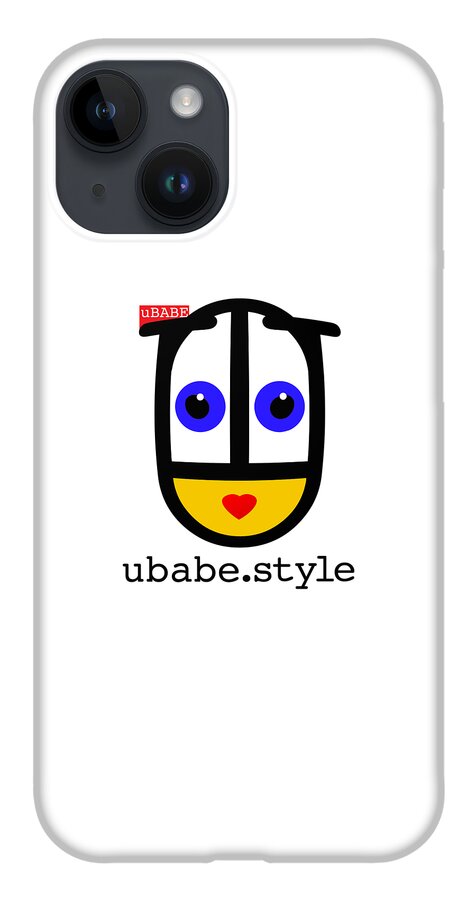 Ubabe.style Face iPhone 14 Case featuring the digital art Ubabe De Stijl by Ubabe Style