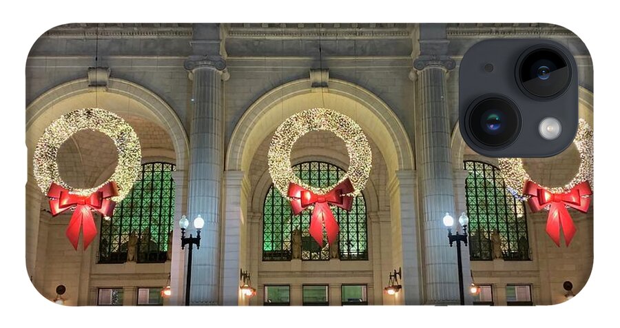 Union Station iPhone 14 Case featuring the photograph Union Station Holiday by Lora J Wilson