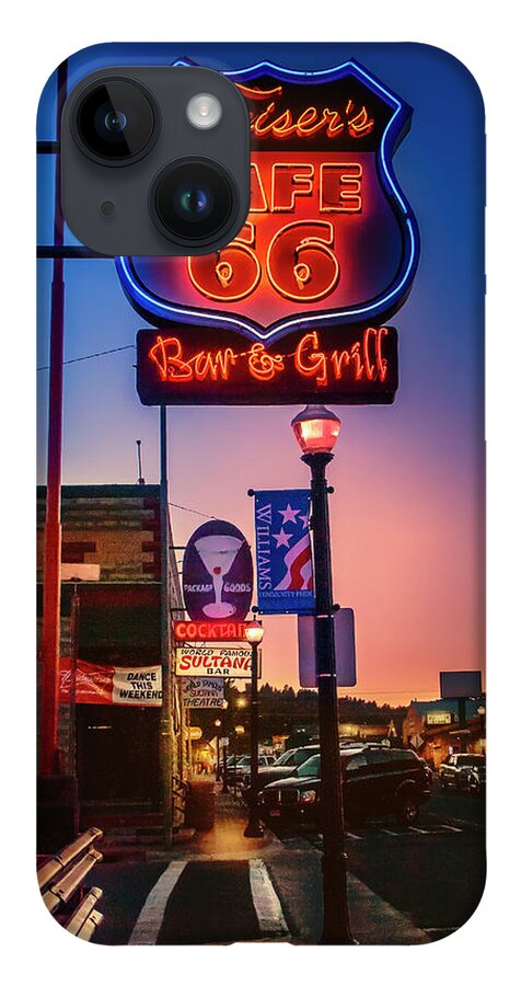 Route 66 iPhone Case featuring the photograph Urban Route 66, Williams AZ by Micah Offman