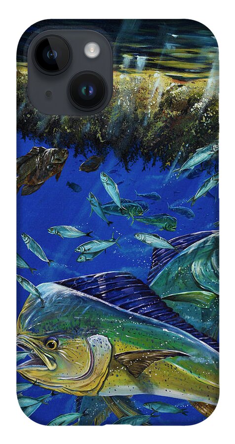 Mahi Mahi iPhone 14 Case featuring the painting Utopia by Mark Ray