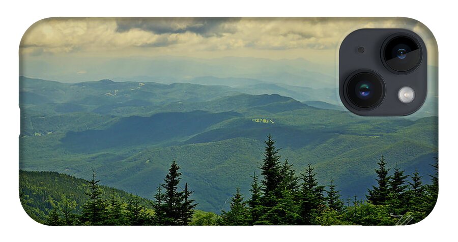 Mount Mitchell iPhone 14 Case featuring the photograph View From Mount Mitchell by Meta Gatschenberger