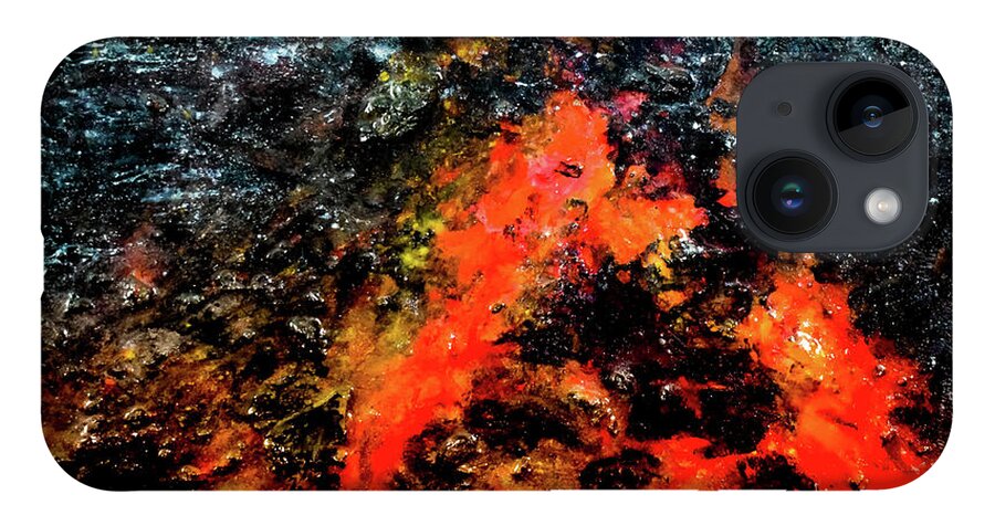 Volcano iPhone Case featuring the mixed media Volcanic by Patsy Evans - Alchemist Artist
