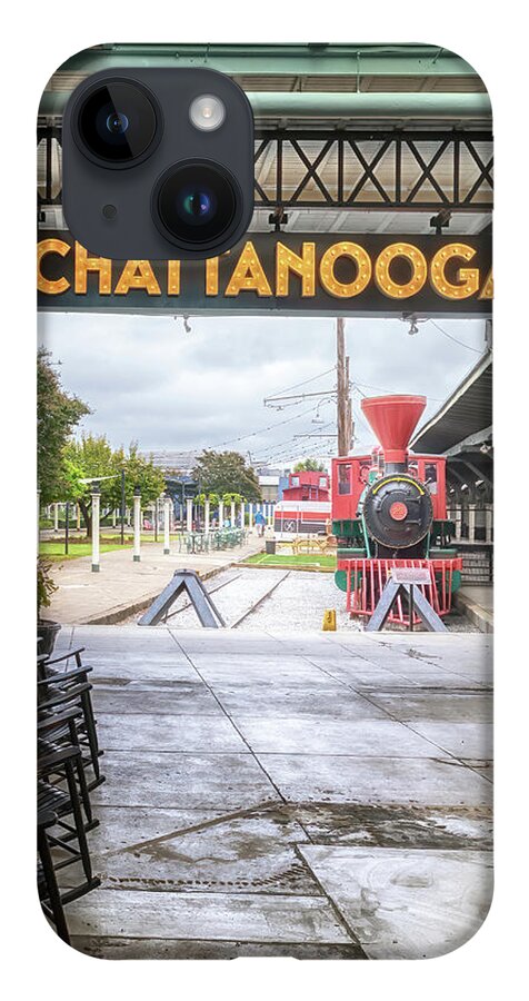 Train iPhone 14 Case featuring the photograph Waiting at the Station by Susan Rissi Tregoning