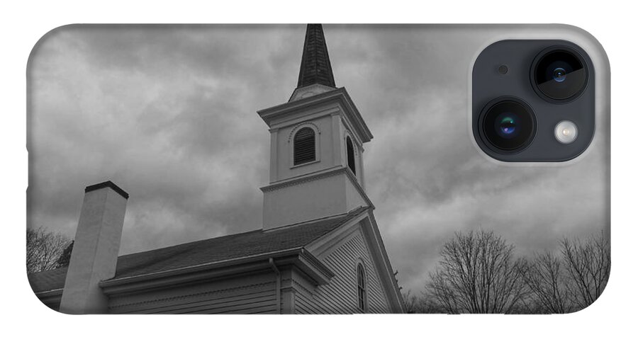 Waterloo Village iPhone Case featuring the photograph Waterloo United Methodist Church - Detail by Christopher Lotito