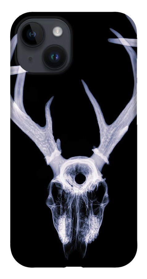 Kansas iPhone 14 Case featuring the photograph White-tailed Deer x-ray 001 by Rob Graham