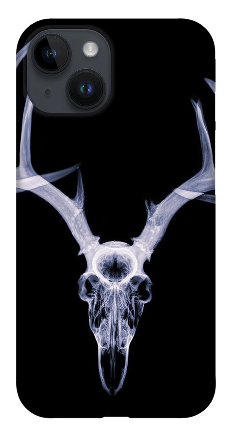 Kansas iPhone 14 Case featuring the photograph White-tailed Deer x-ray 002 by Rob Graham