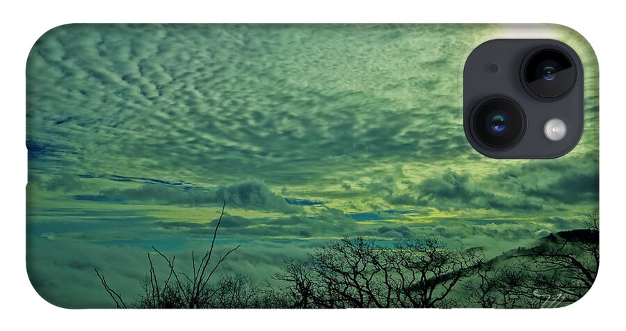 Thunder Mountain iPhone Case featuring the photograph Winter Clouds by Meta Gatschenberger